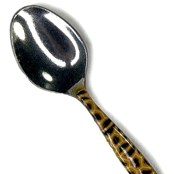 Vintage Leopard Demi Tasse Spoon Set from South Africa - 6 - Picture 5 of 6